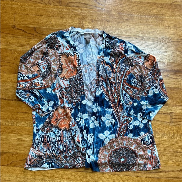 Chico's Multicolor Patterned Cardigan - Picture 1 of 5